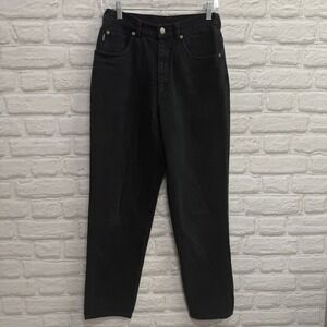 Lauren Ralph Lauren Woman Black High Rise Straight Leg Boyfriend Jeans Sz 8 Y2K